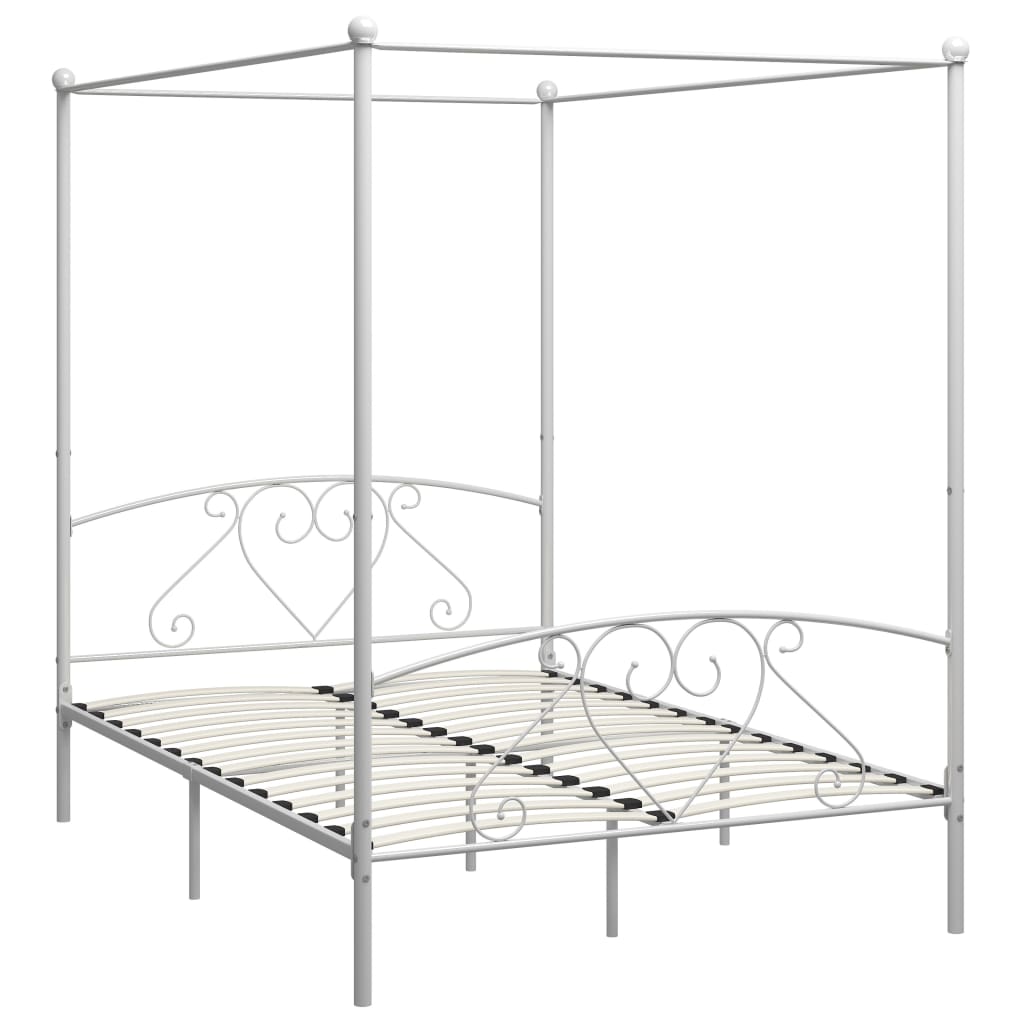 Canopy Bed Frame Metal Single Base Bedroom Multi Colours Multi Sizes vidaXL