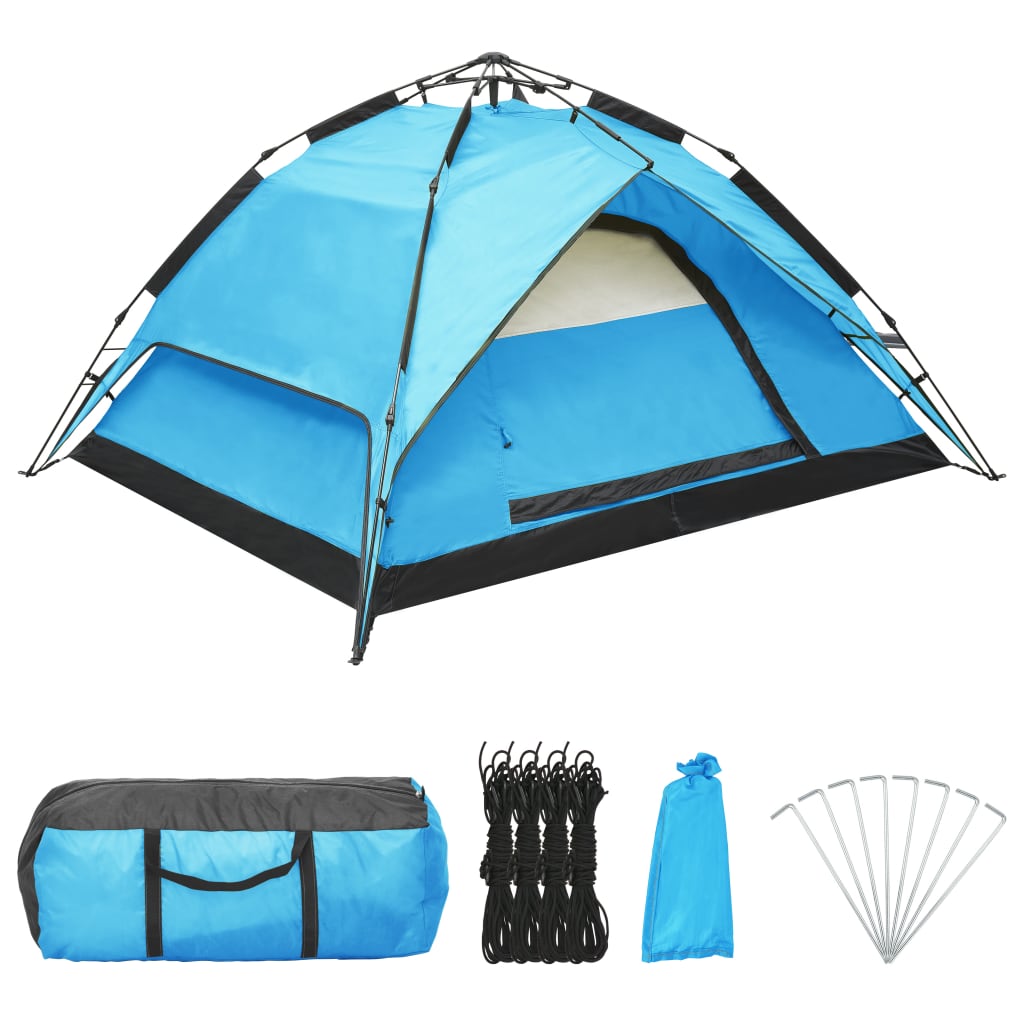 

vidaXL Tent pop-up 2-3 persoons 240x210x140 cm blauw