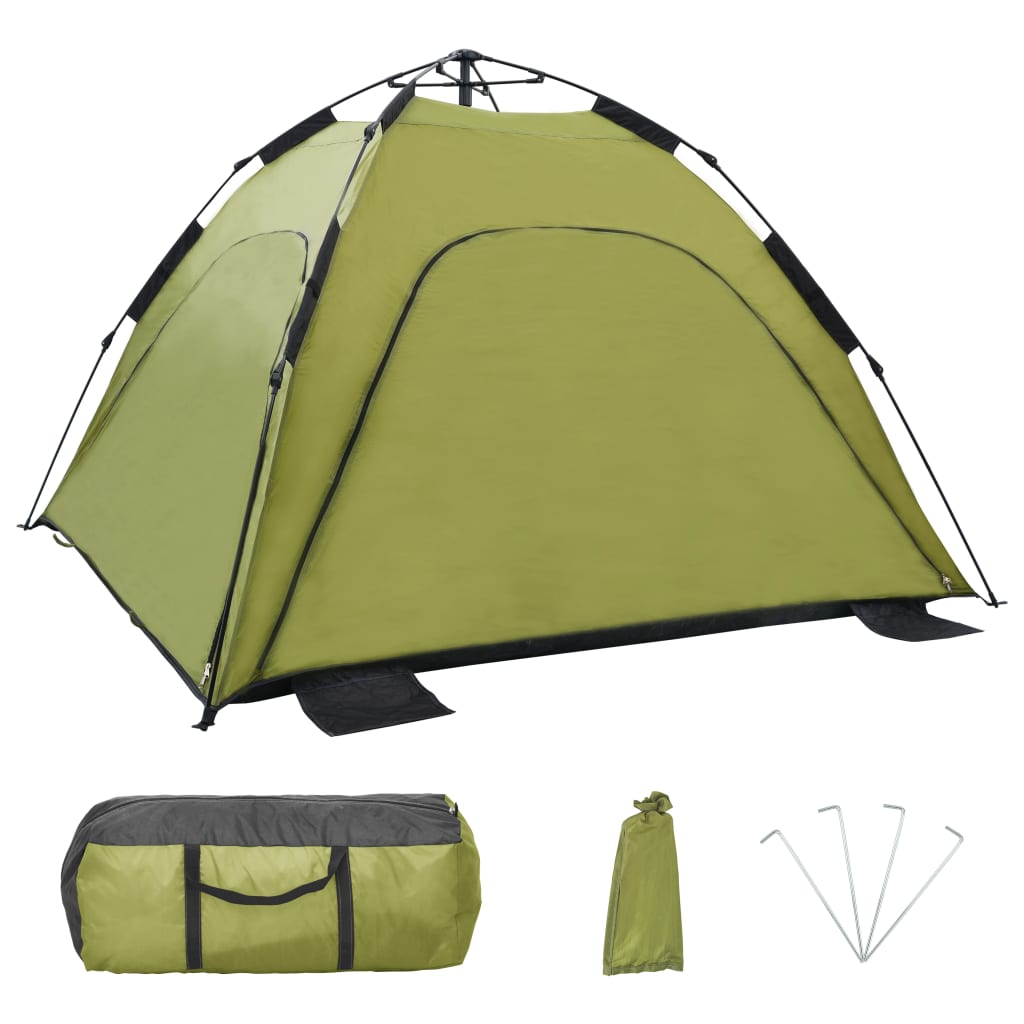 vidaXL Strandtent pop-up 220x220x160 cm groen