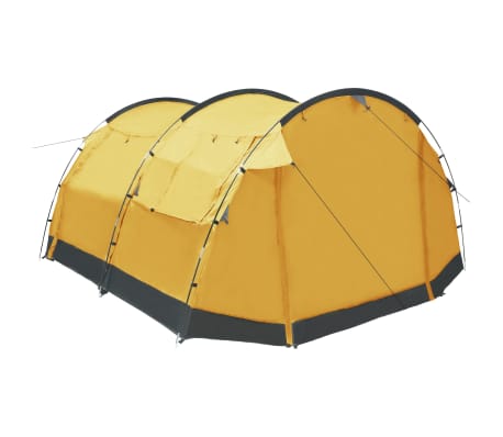 vidaXL Tunnelcampingtent 4-persoons geel