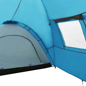 Kempingový stan iglů 650 x 240 x 190 cm pro 8 osob modrý - obrázek 8