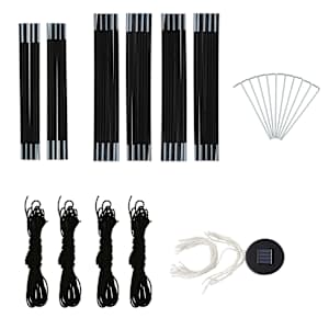 Party stan s LED světly 4 boční stěny 3,6 x 3,6 x 2,3 m zelený - obrázek 9