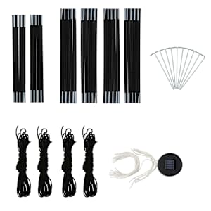 Party stan s LED světly 4 boční stěny 3,6 x 3,6 x 2,3 m žlutý - obrázek 9