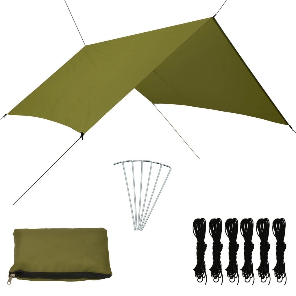 vidaXL Outdoor-Tarp 3x2,85 m Grün