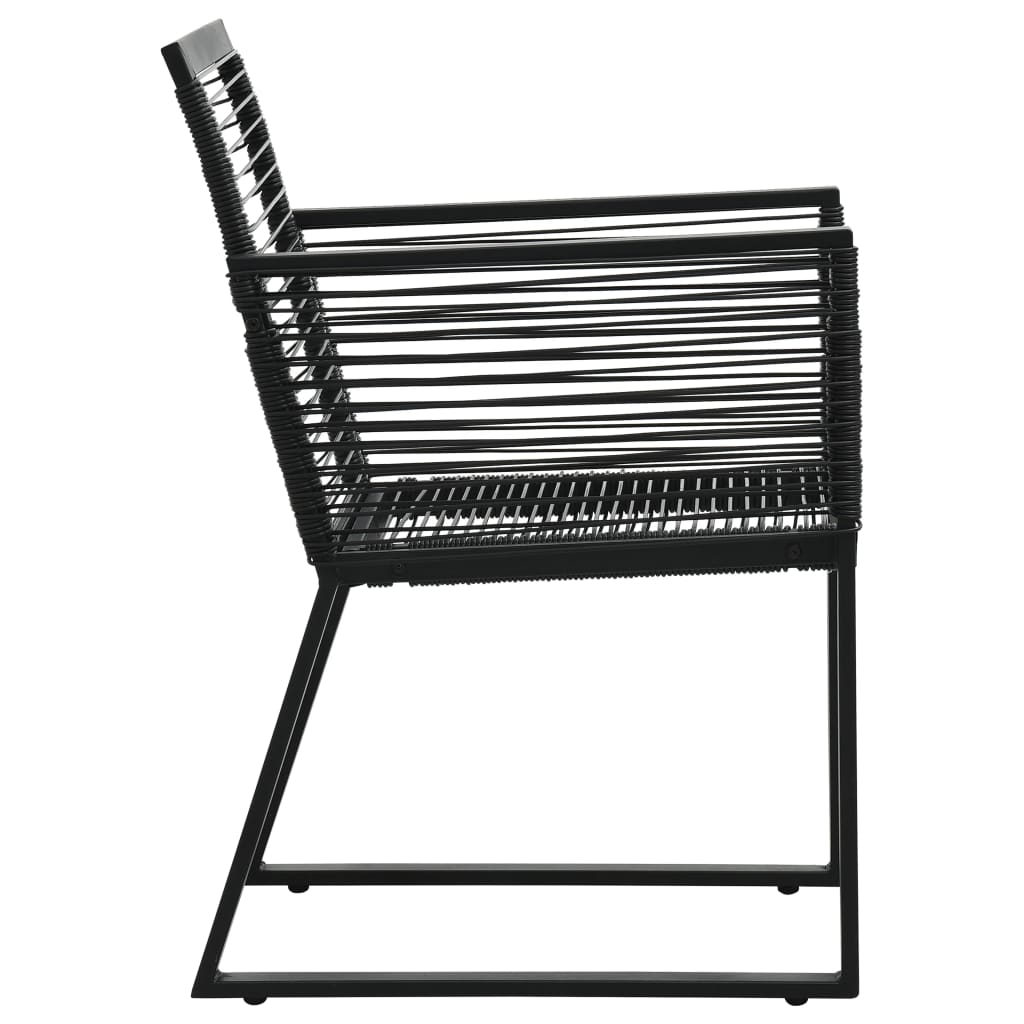 Garden Chairs 2 Pcs Black PVC Rattan VidaXL 15 width=274