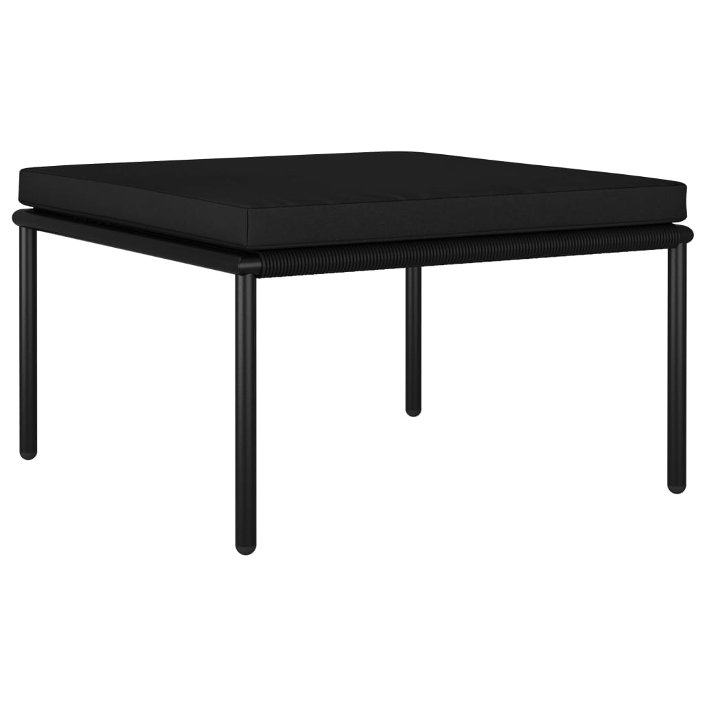Thumbnail - vidaXL 6-tlg. Garten-Lounge-Set mit Kissen Schwarz PVC