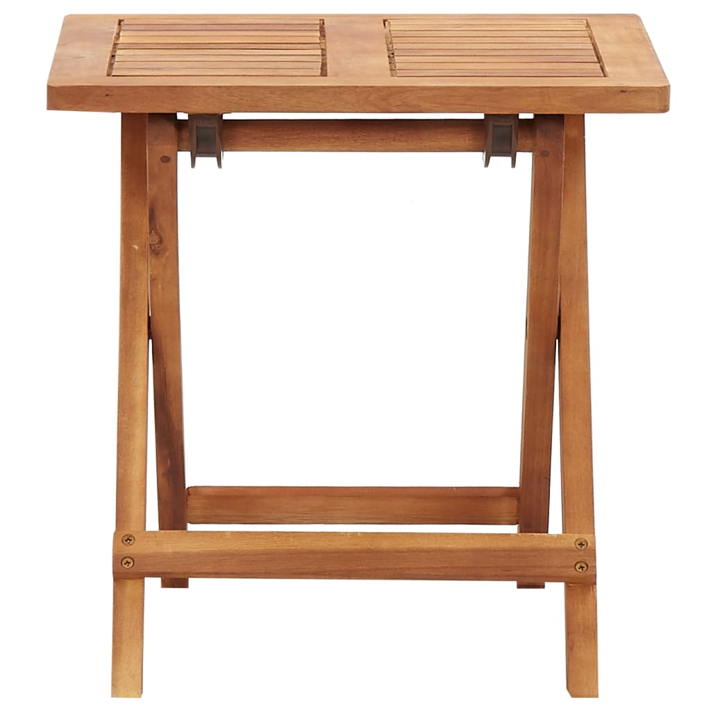 vidaXL Skladací záhradný konferenčný stolík 40x40x40 cm akáciový masív