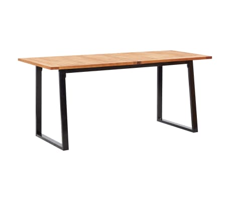 vidaXL Mobilier d'ext&eacute;rieur 7 pcs r&eacute;sine tress&eacute;e et bois d'acacia noir