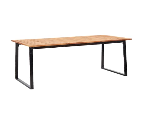 vidaXL Mobilier d'ext&eacute;rieur 9 pcs r&eacute;sine tress&eacute;e et bois d'acacia noir