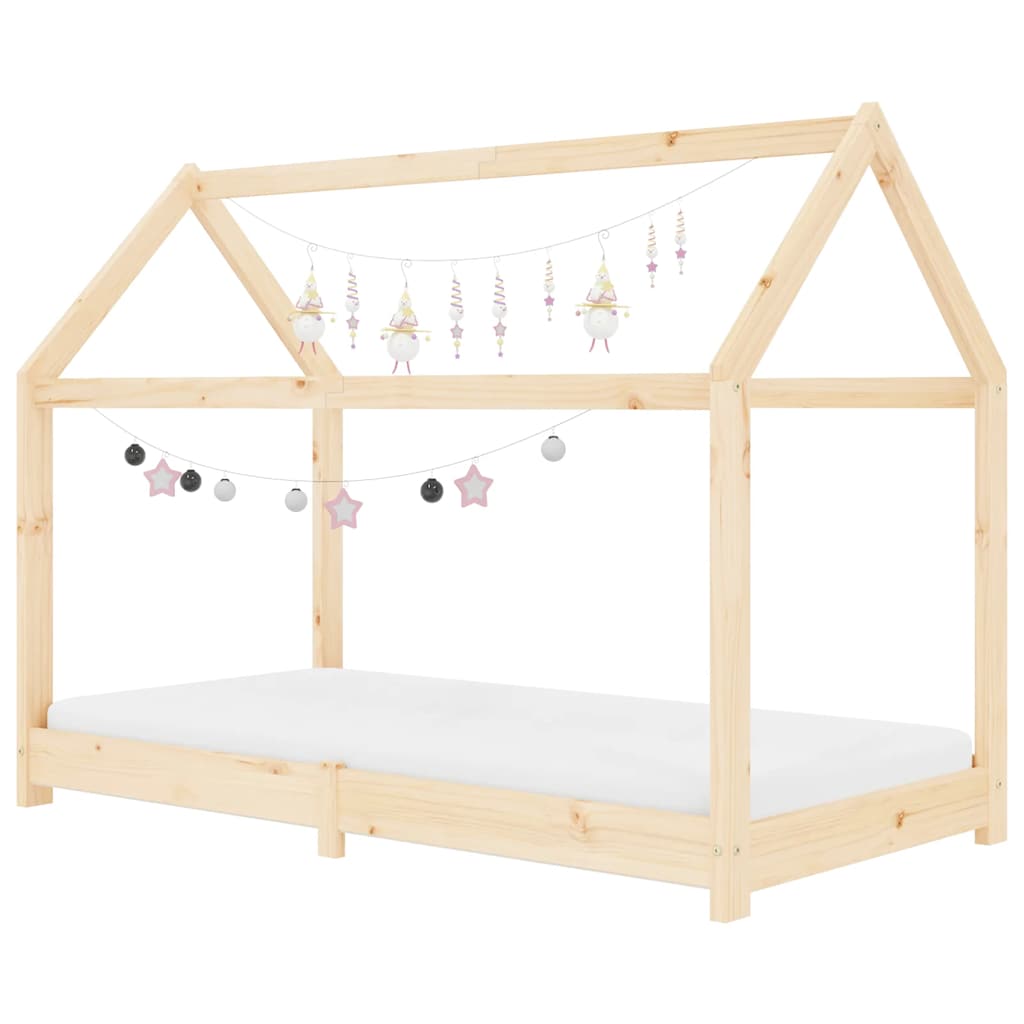 

vidaXL Kinderbedframe massief grenenhout 70x140 cm