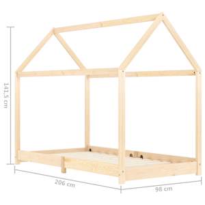 Rám dětské postele masivní borové dřevo 90 x 200 cm - obrázek 7