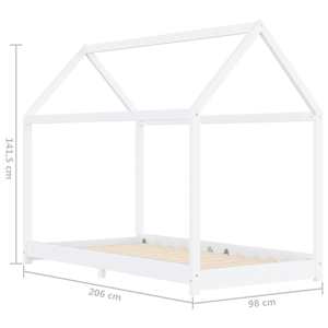 Rám dětské postele bílý masivní borové dřevo 90 x 200 cm - obrázek 7
