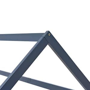 Rám dětské postele šedý masivní borové dřevo 90 x 200 cm - obrázek 5