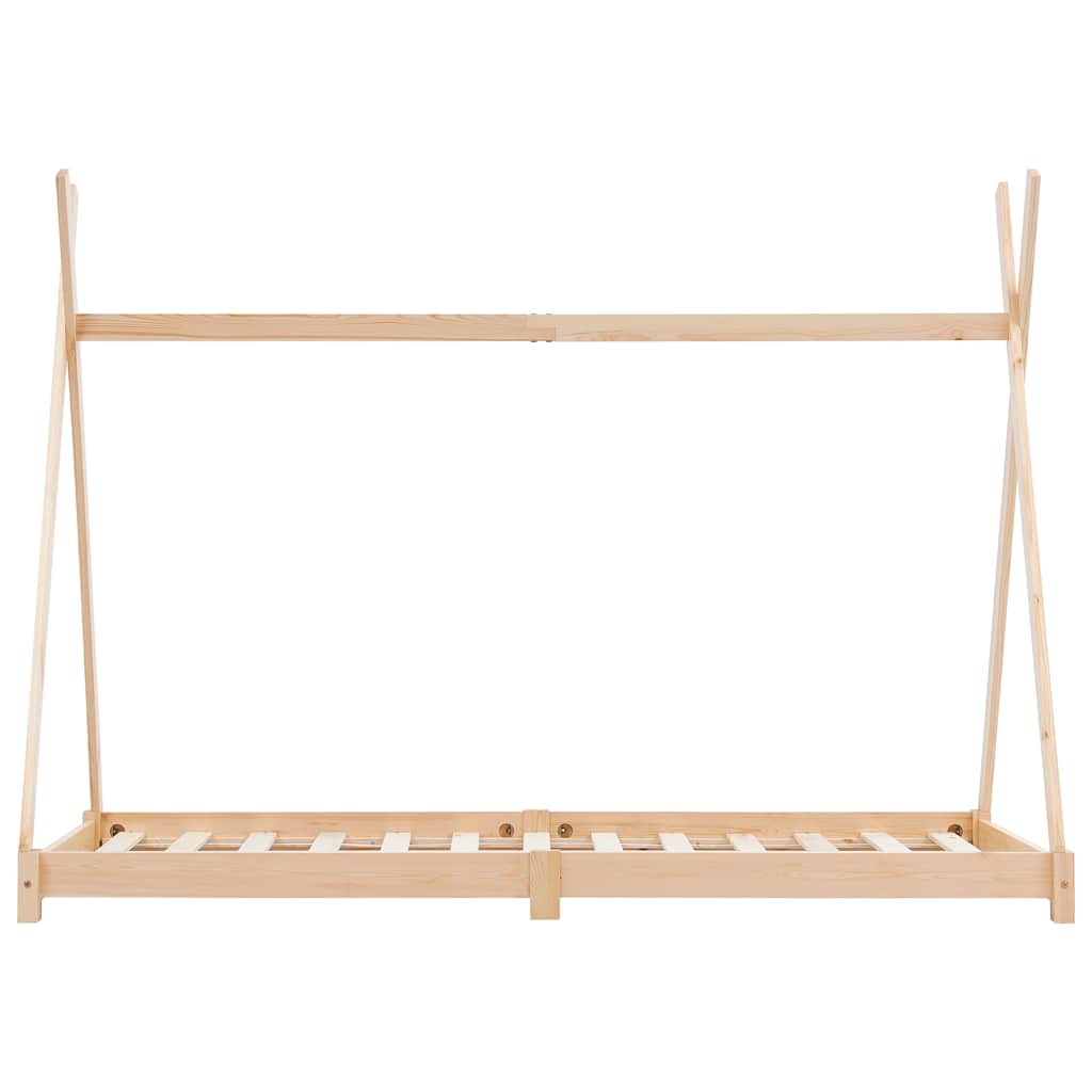 Alternativ bild 3 för VidaXl Barnsäng Tipisäng Massiv Furu 70X140 Cm