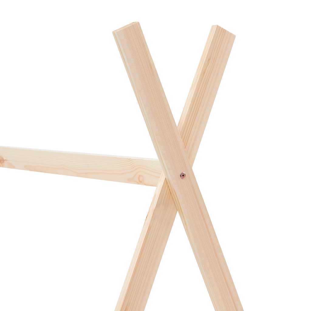 Alternativ bild 4 för VidaXl Barnsäng Tipisäng Massiv Furu 70X140 Cm