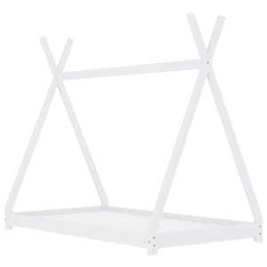 Rám dětské postele bílý masivní borovice 70 x 140 cm - obrázek 2