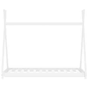 Rám dětské postele bílý masivní borovice 70 x 140 cm - obrázek 3