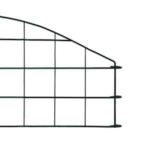 Obloukový zahradní plot 77,3 x 26 cm zelený - obrázek 4