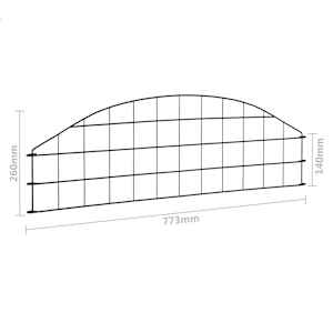 Obloukový zahradní plot 77,3 x 26 cm zelený - obrázek 6