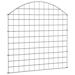 Obloukový zahradní plot 77,5 x 78,5 cm zelený - obrázek 3