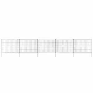 Komplet vrtne ograje 115x79 cm zelen