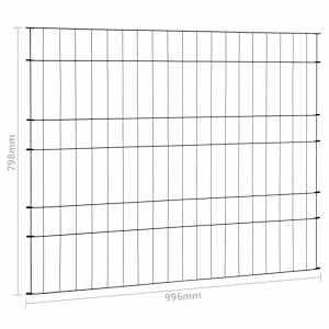 Zahradní plot 99,6 x 79,8 cm zelený - obrázek 7