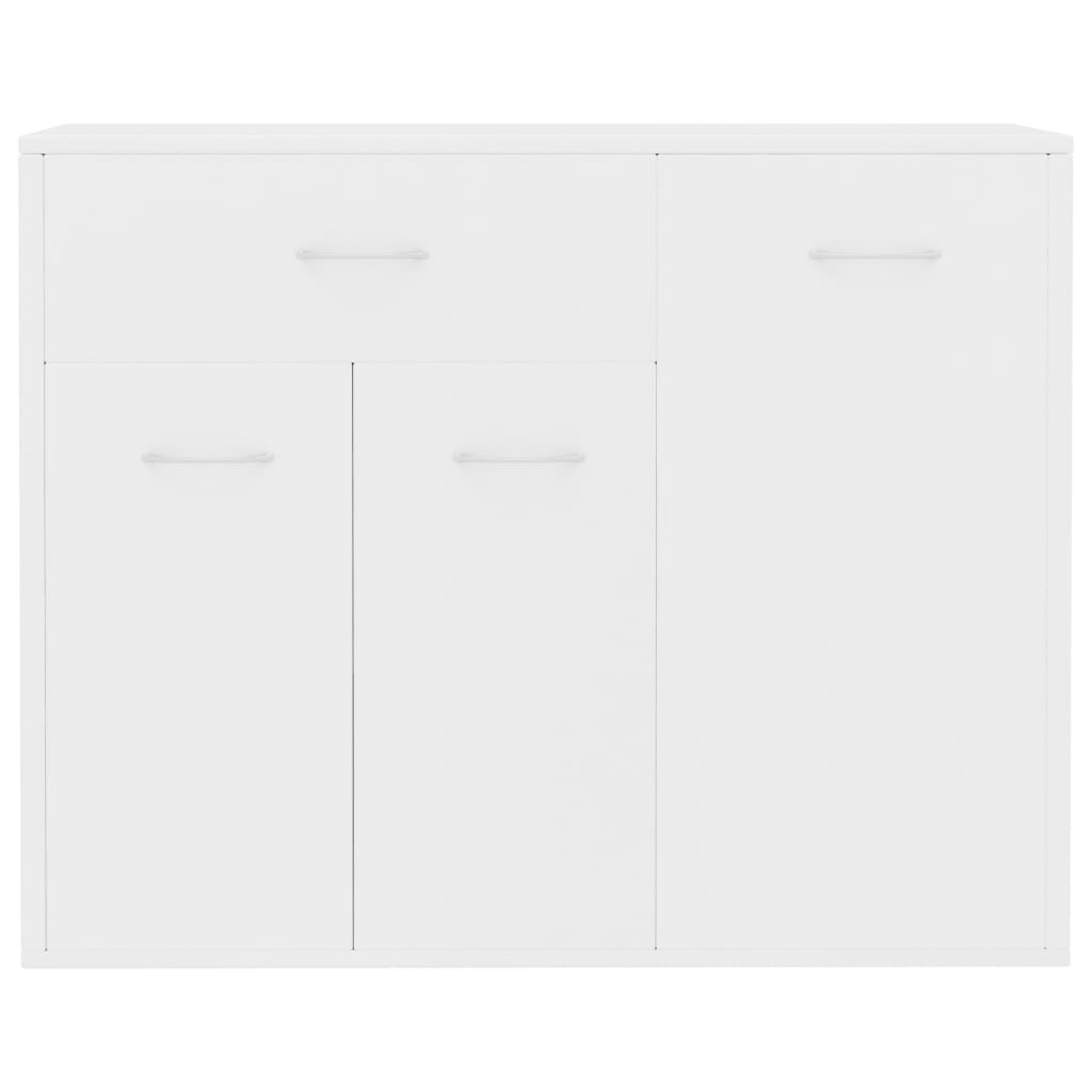 Fehér forgácslap tálalószekrény 88 x 30 x 70 cm 