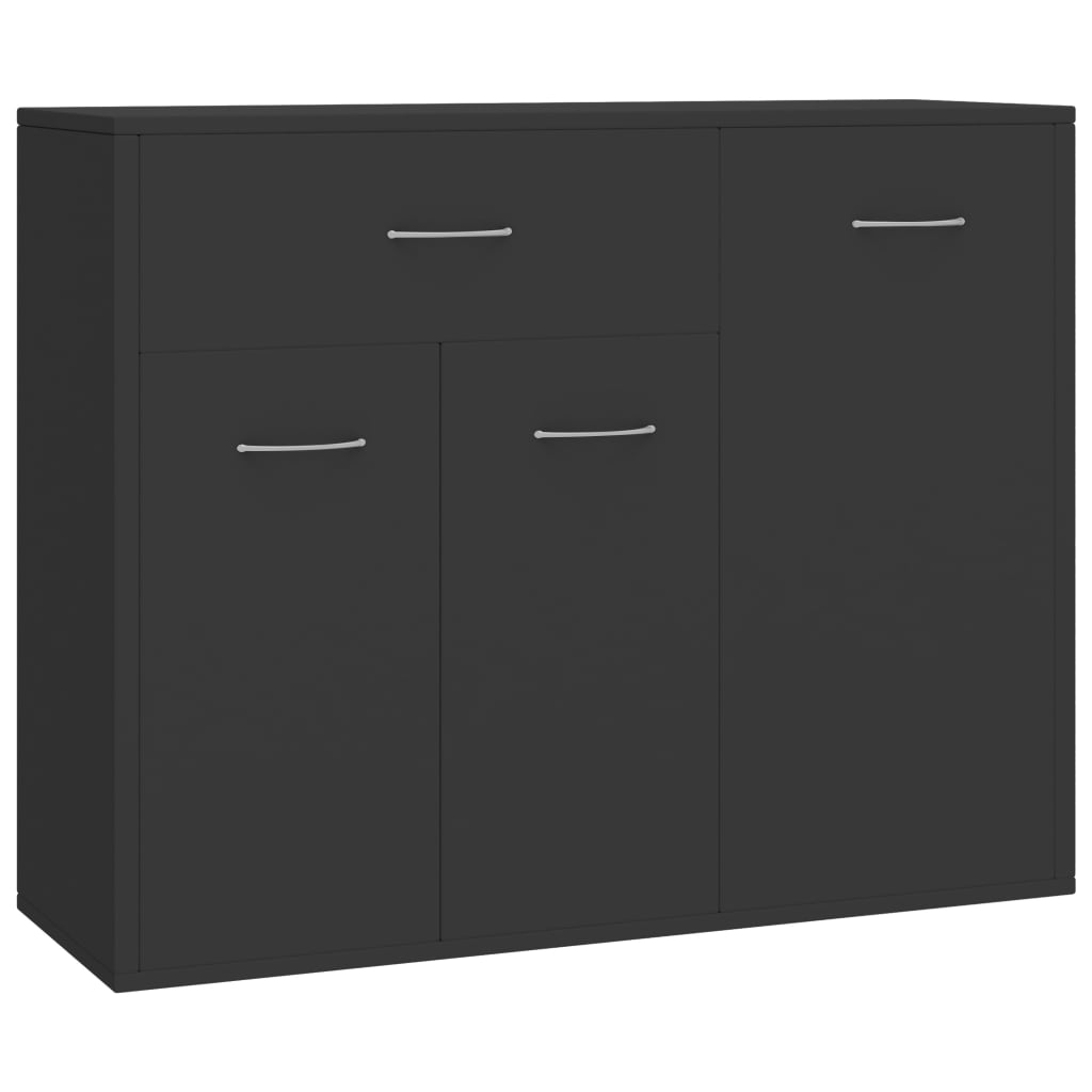 

vidaXL Sideboard Gray 34.6"x11.8"x27.6" Engineered Wood