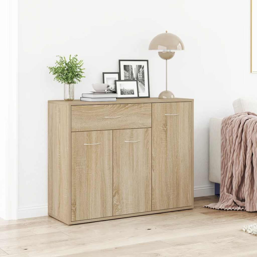 vida XL Sideboard Sonoma-Eiche 88x 30x 70 cm Holzwerkstoff