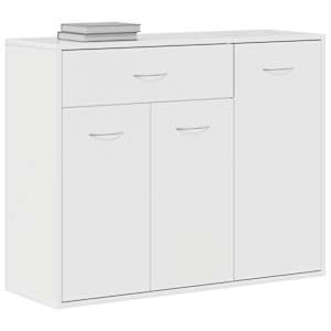 Příborník bílý s vysokým leskem 88x30x70 cm kompozitní dřevo - obrázek 4