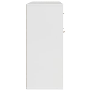 Příborník bílý s vysokým leskem 88x30x70 cm kompozitní dřevo - obrázek 7