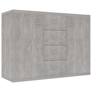 Příborník betonově šedý 88 x 30 x 65 cm kompozitní dřevo - obrázek 2