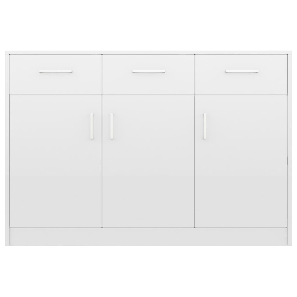 Sideboard Hochglanz-Weiß 110x30x75 cm Holzwerkstoff | Stepinfit.de
