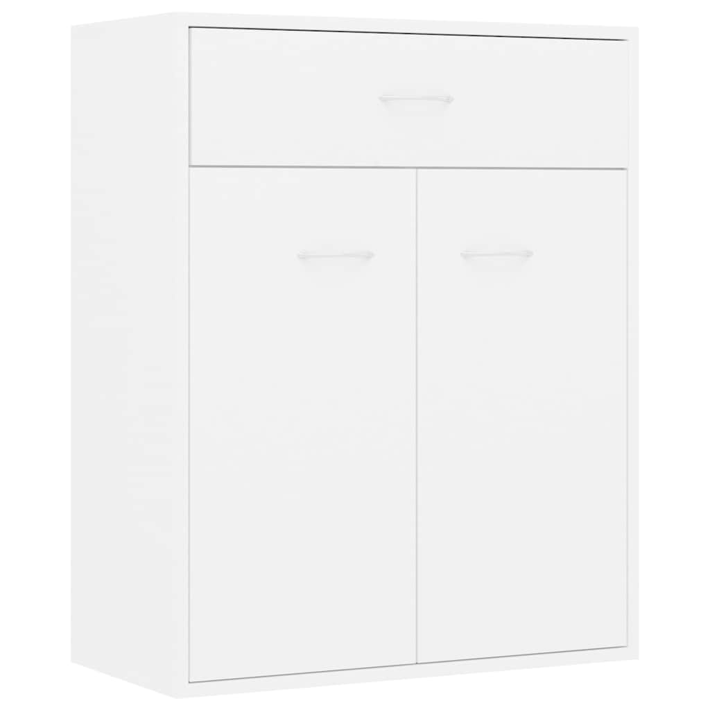 vidaXL Příborník bílý 60 x 30 x 75 cm kompozitní dřevo