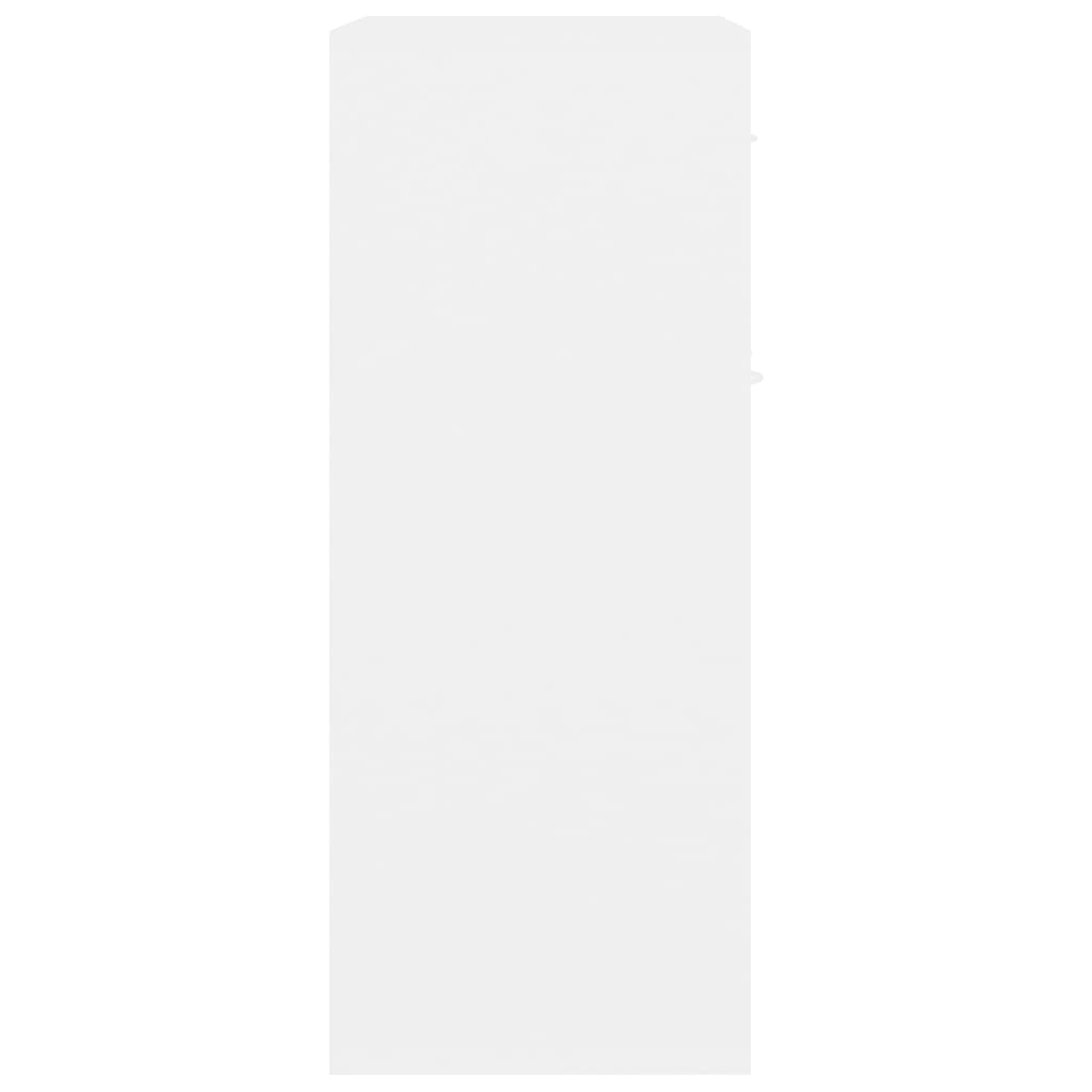 fehér forgácslap tálalószekrény 60 x 30 x 75 cm