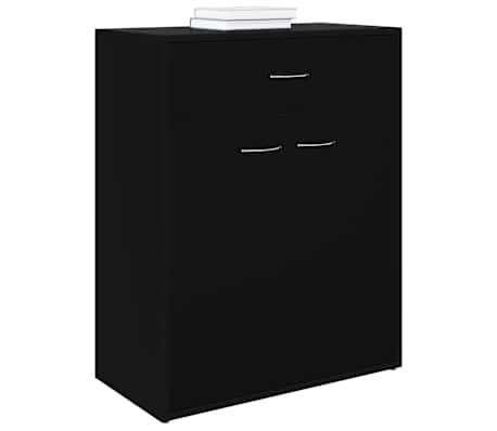 vidaXL Sideboard Black 60x30x75 cm Engineered Wood