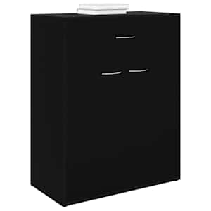 vidaXL Sideboard Black 60x30x75 cm Engineered Wood