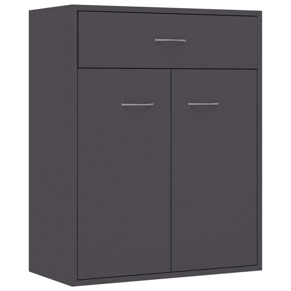 

vidaXL Sideboard Gray 23.6"x11.8"x29.5" Engineered Wood