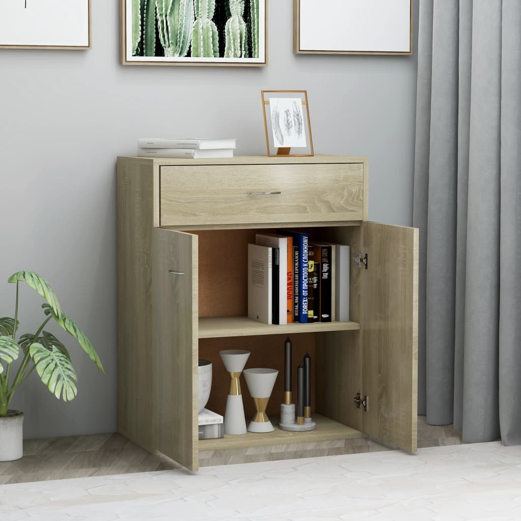 

vidaXL Dressoir 60x30x75 cm spaanplaat sonoma eikenkleurig