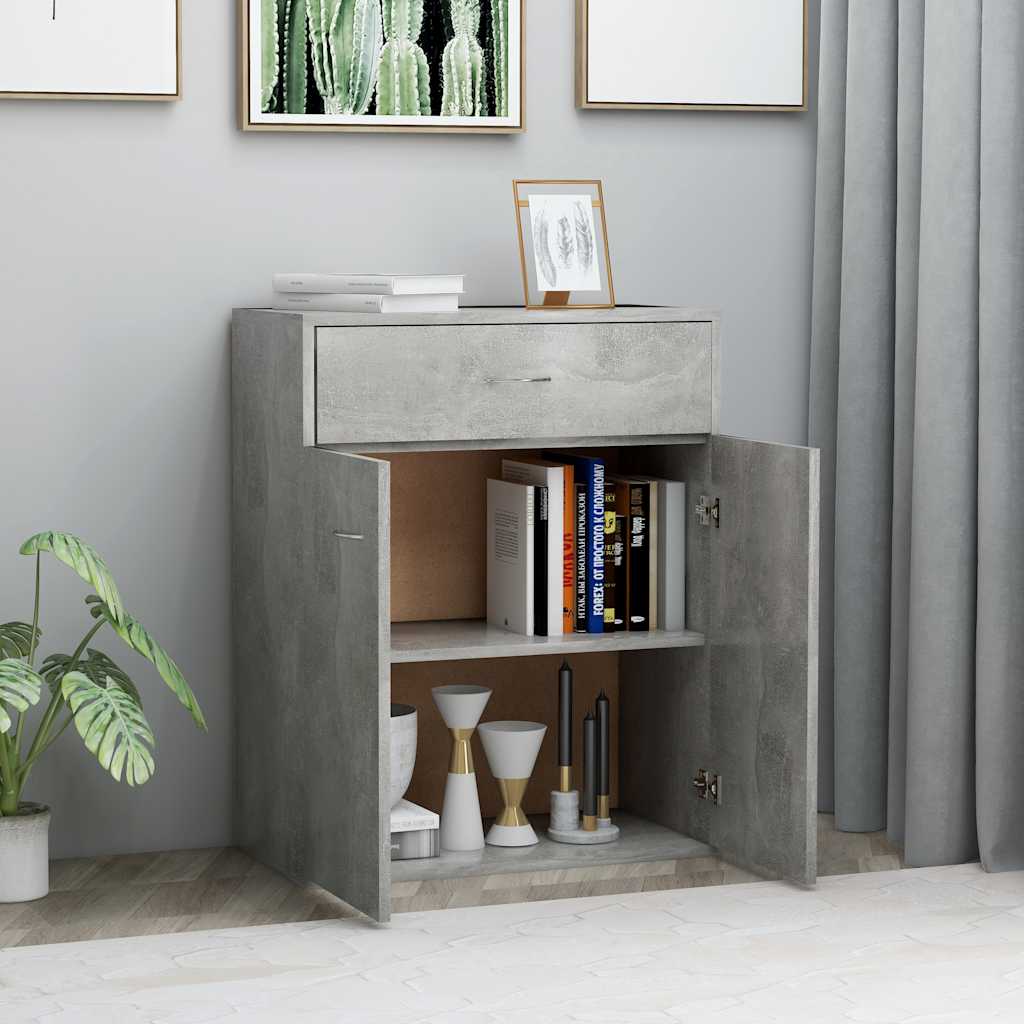 Thumbnail - vidaXL Sideboard Betongrau 60x30x75 cm Holzwerkstoff