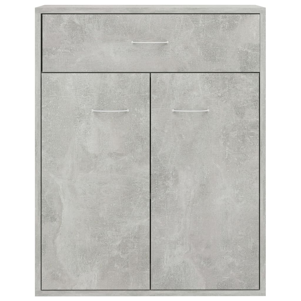 Příborník betonově šedý 60 x 30 x 75 cm dřevotříska