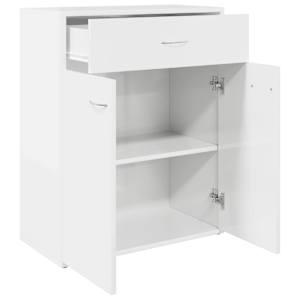 Příborník bílý s vysokým leskem 60x30x75 cm kompozitní dřevo - obrázek 4