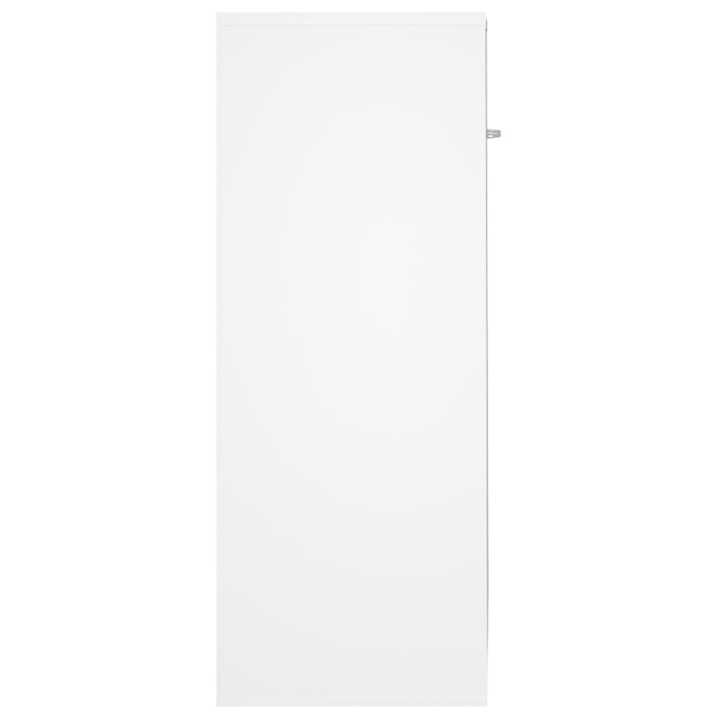 Fehér forgácslap tálalószekrény 60 x 30 x 75 cm 