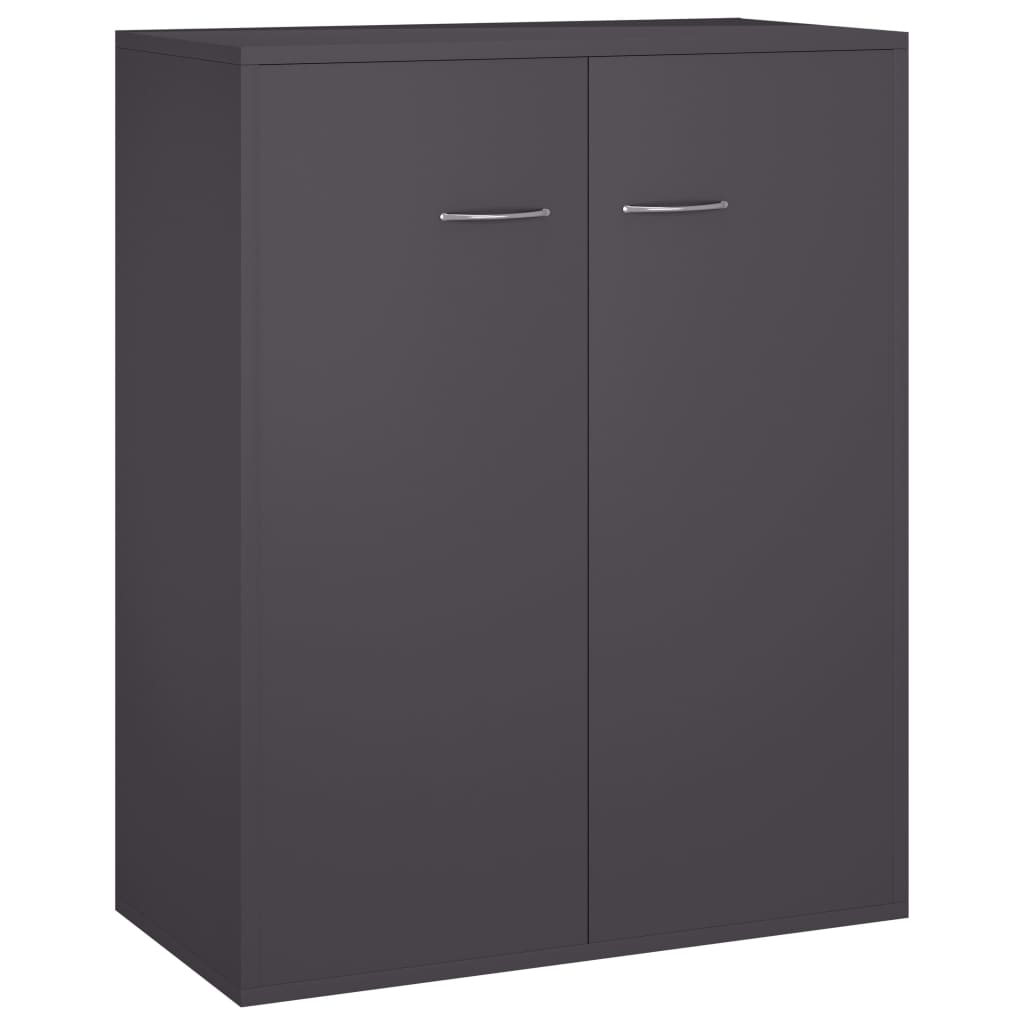 

vidaXL Sideboard Gray 23.6"x11.8"x29.5" Engineered Wood