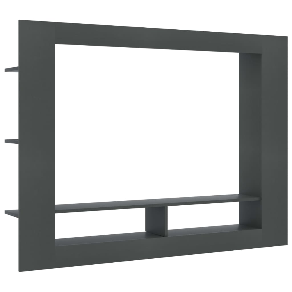 

vidaXL TV Cabinet Gray 59.8"x8.7"x44.5" Engineered Wood