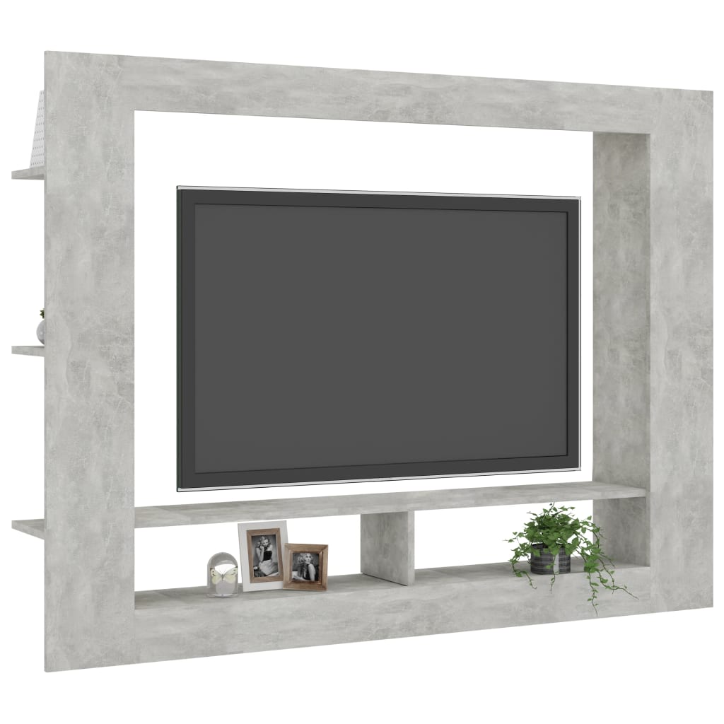 

vidaXL Tv-meubel 152x22x113 cm spaanplaat betongrijs