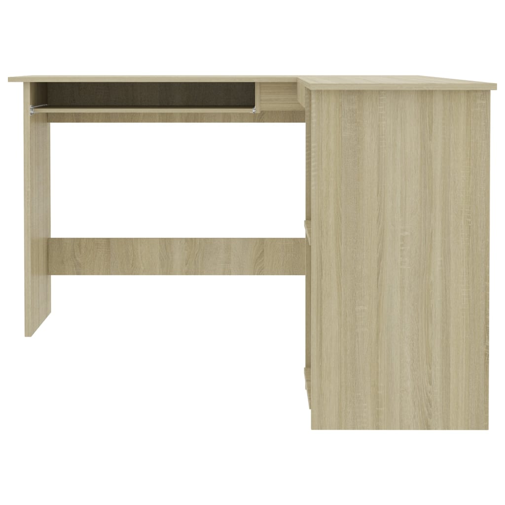 L-Shaped Corner Desk Sonoma Oak 120x140x75 Cm Engineered Wood VidaXL 13 width=274