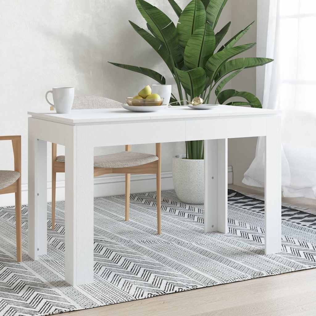 vidaXL St� jadalniany, bia�y, 120x60x76 cm, materia� drewnopochodny