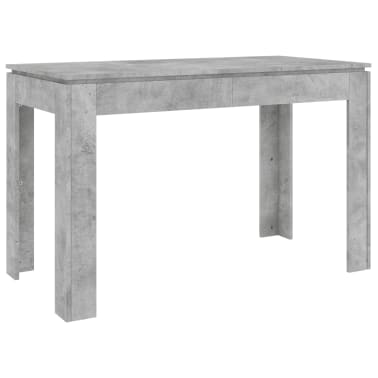 Vidaxl Table De Salle A Manger Gris Beton 120 X 60 X 76 Cm