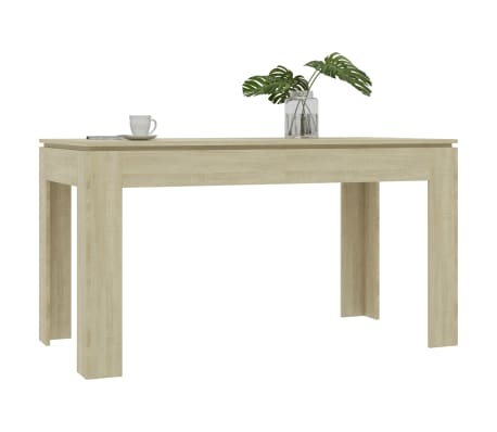 vidaXL Dining Table Sonoma Oak 55.1"x27.6"x29.9" Engineered Wood